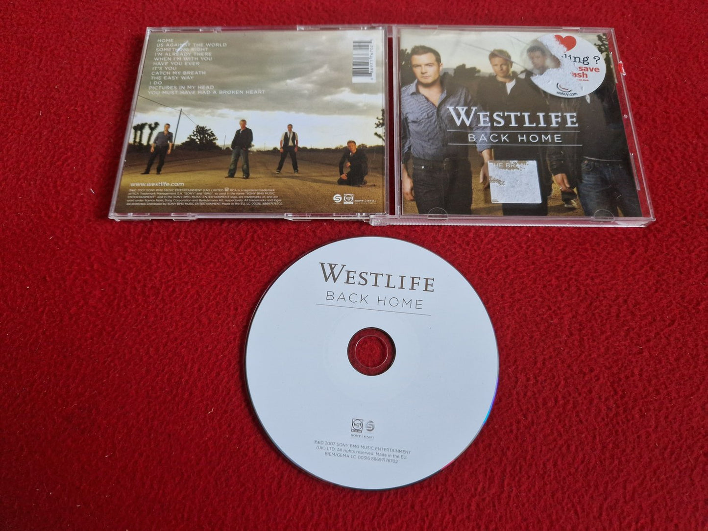 WESTLIFE BACK HOME CD