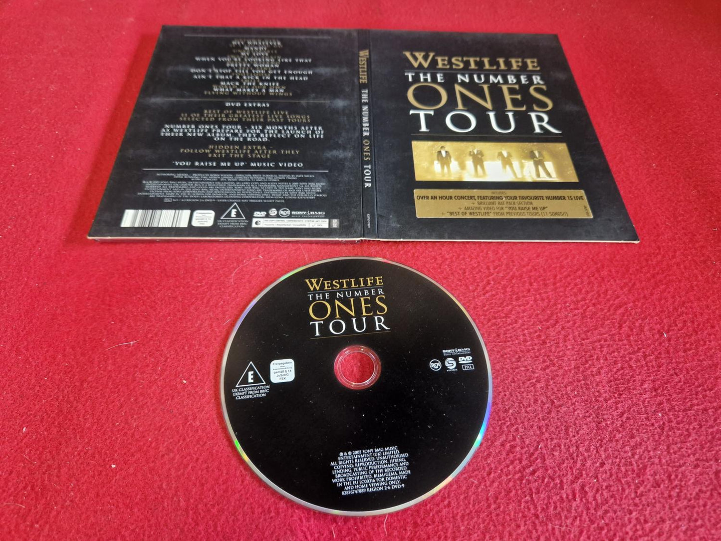 WESTLIFE THE NUMBER ONES TOUR till DVD