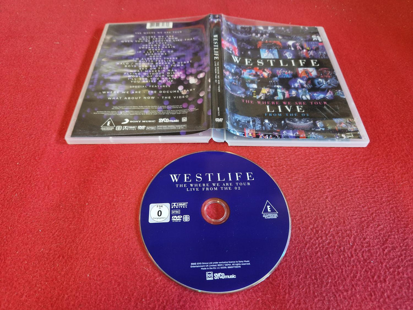 WESTLIFE THE WERE WE ARE TOUR LIVE FROM O2 till DVD