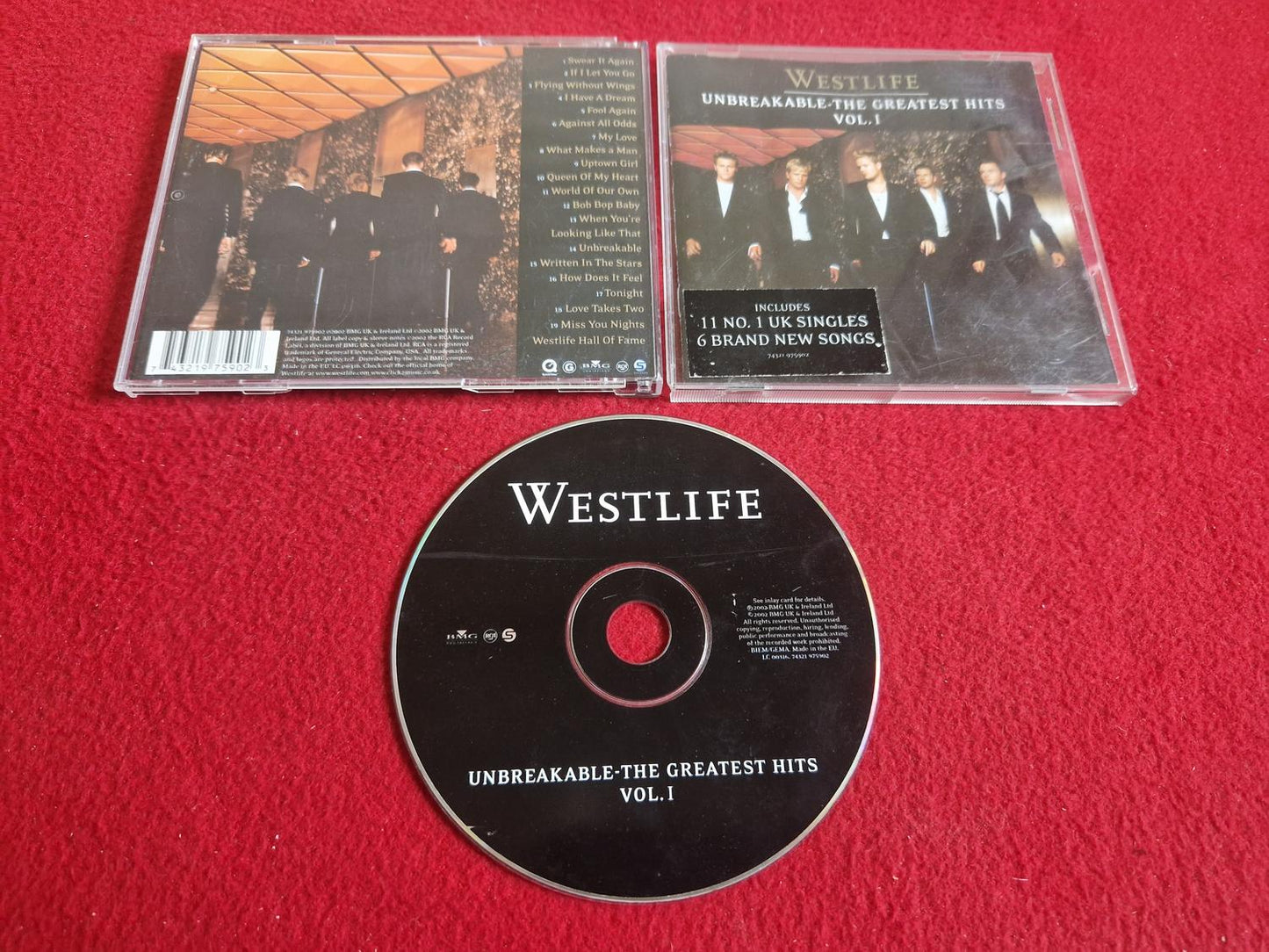 WESTLIFE UNBREAKABLE THE GREATEST HITS VOL 1 till CD