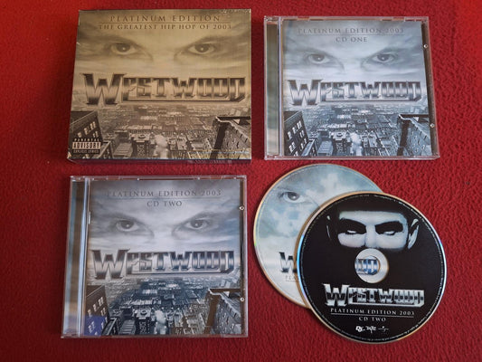 WESTWOOD PLATINUM EDITION THE GREATEST HIP HOP OF 2003 CD BOX