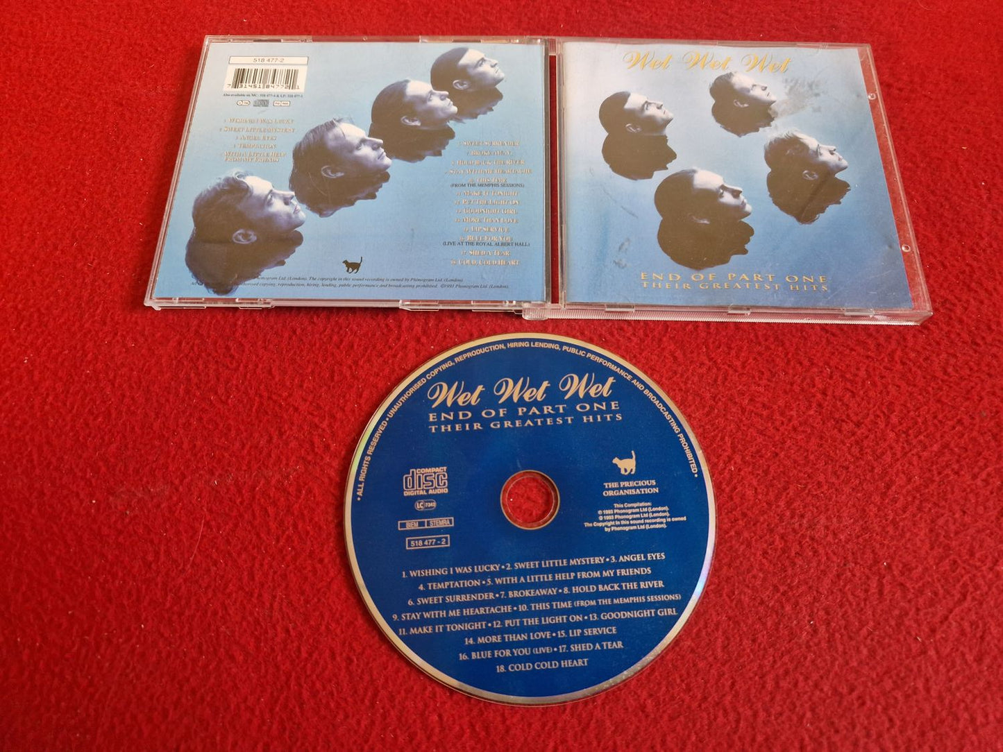 WET WET WET END OF PART ONE THEIR GREATEST HITS CD