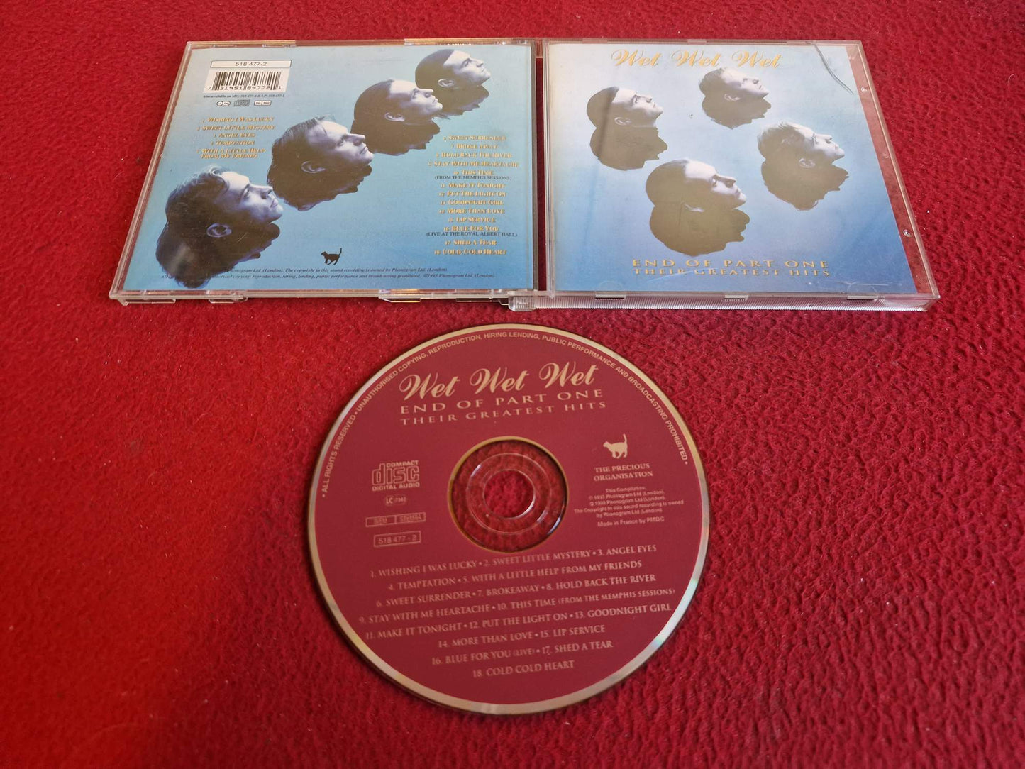 WET WET WET END OF PART ONE THEIR GREATEST HITS CD
