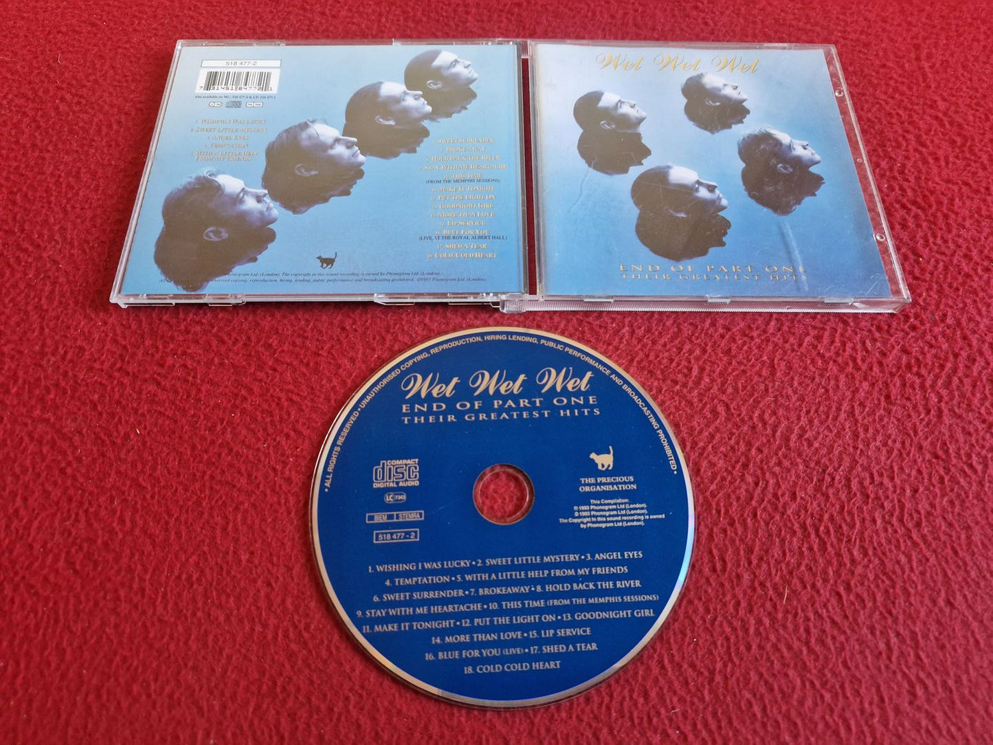 WET WET WET END OF PART ONE – THEIR GREATEST HITS CD