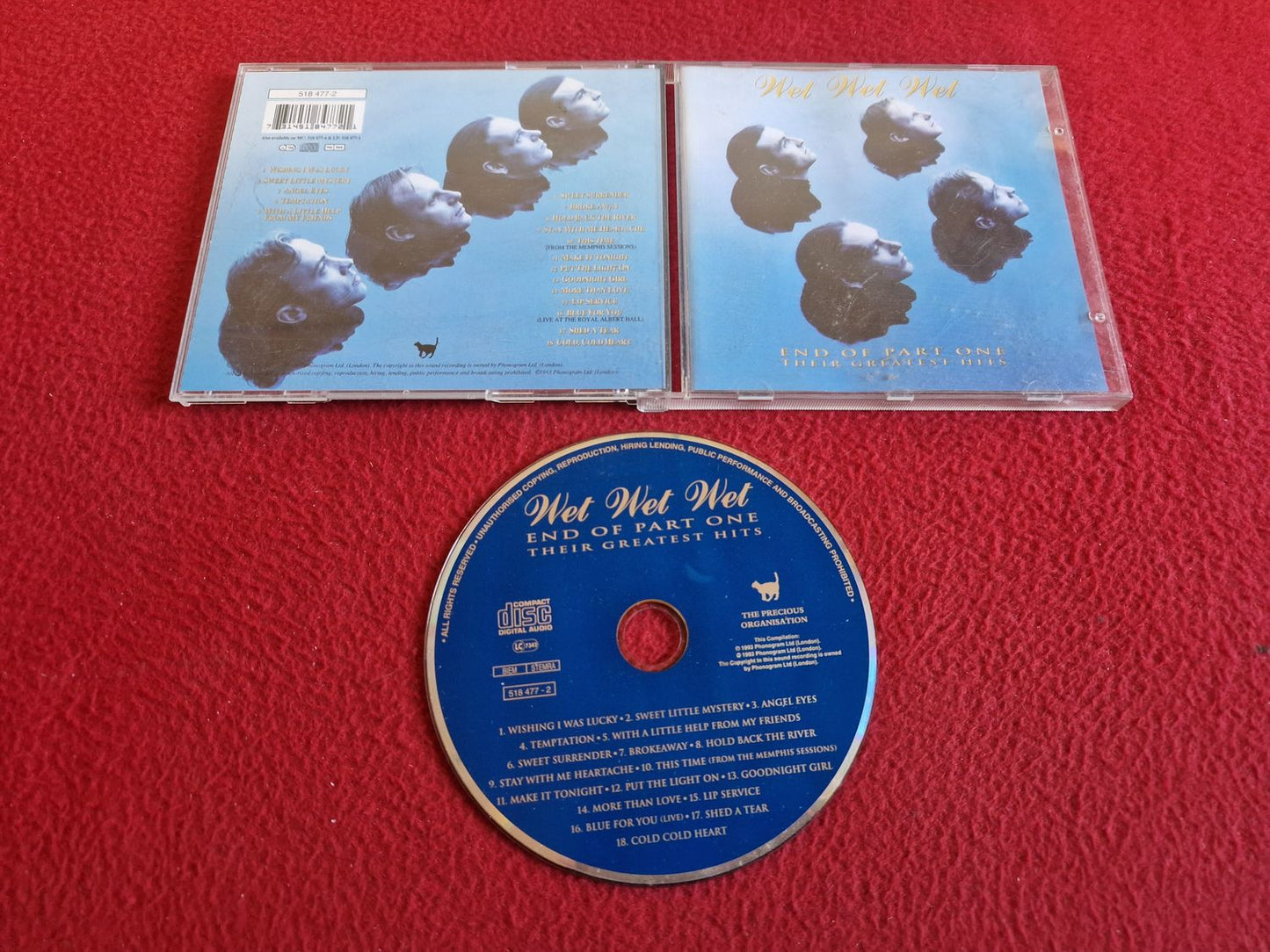 WET WET WET END OF PART ONE THEIR GREATEST HITS CD