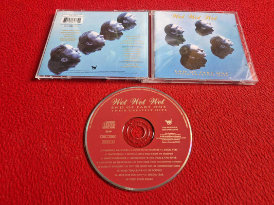 WET WET WET END OF PART ONE THEIR GREATEST HITS CD