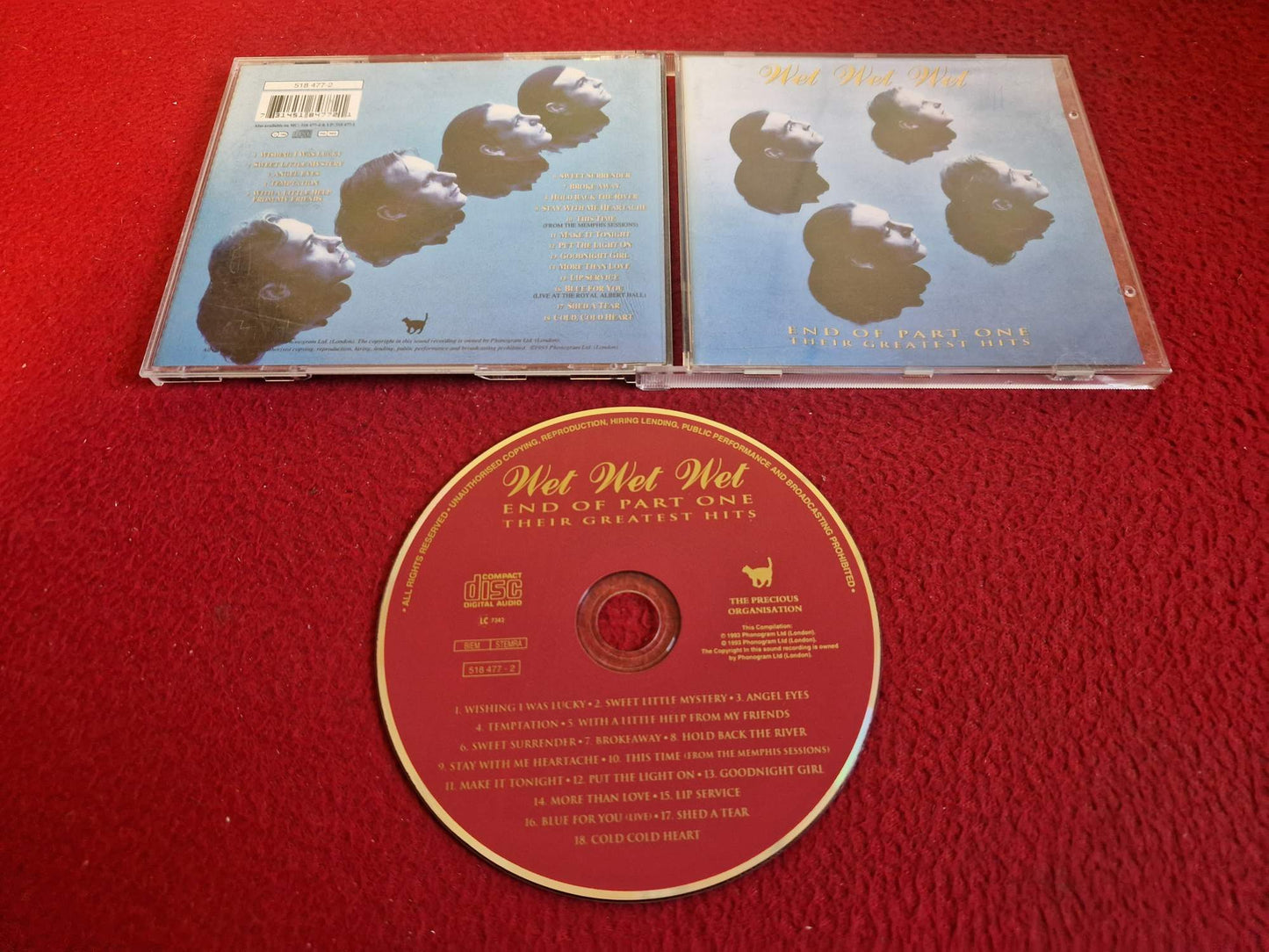 WET WET WET END OF PART ONE THEIR GREATEST HITS CD