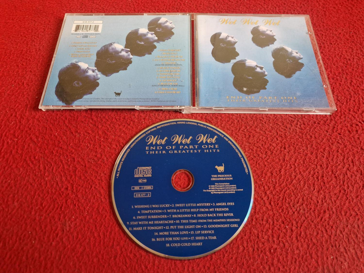 WET WET WET END OF PART ONE THEIR GREATEST HITS CD