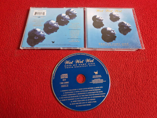 WET WET WET END OF PART ONE THEIR GREATEST HITS CD