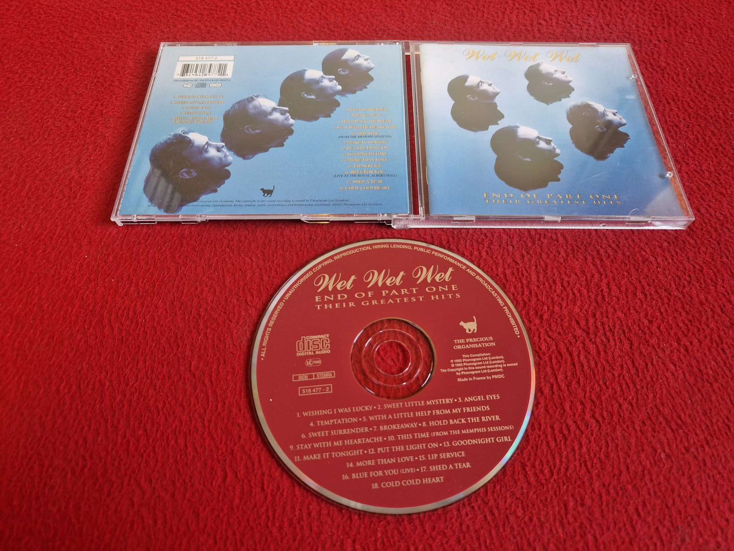 WET WET WET END OF PART ONE THEIR GREATEST HITS CD