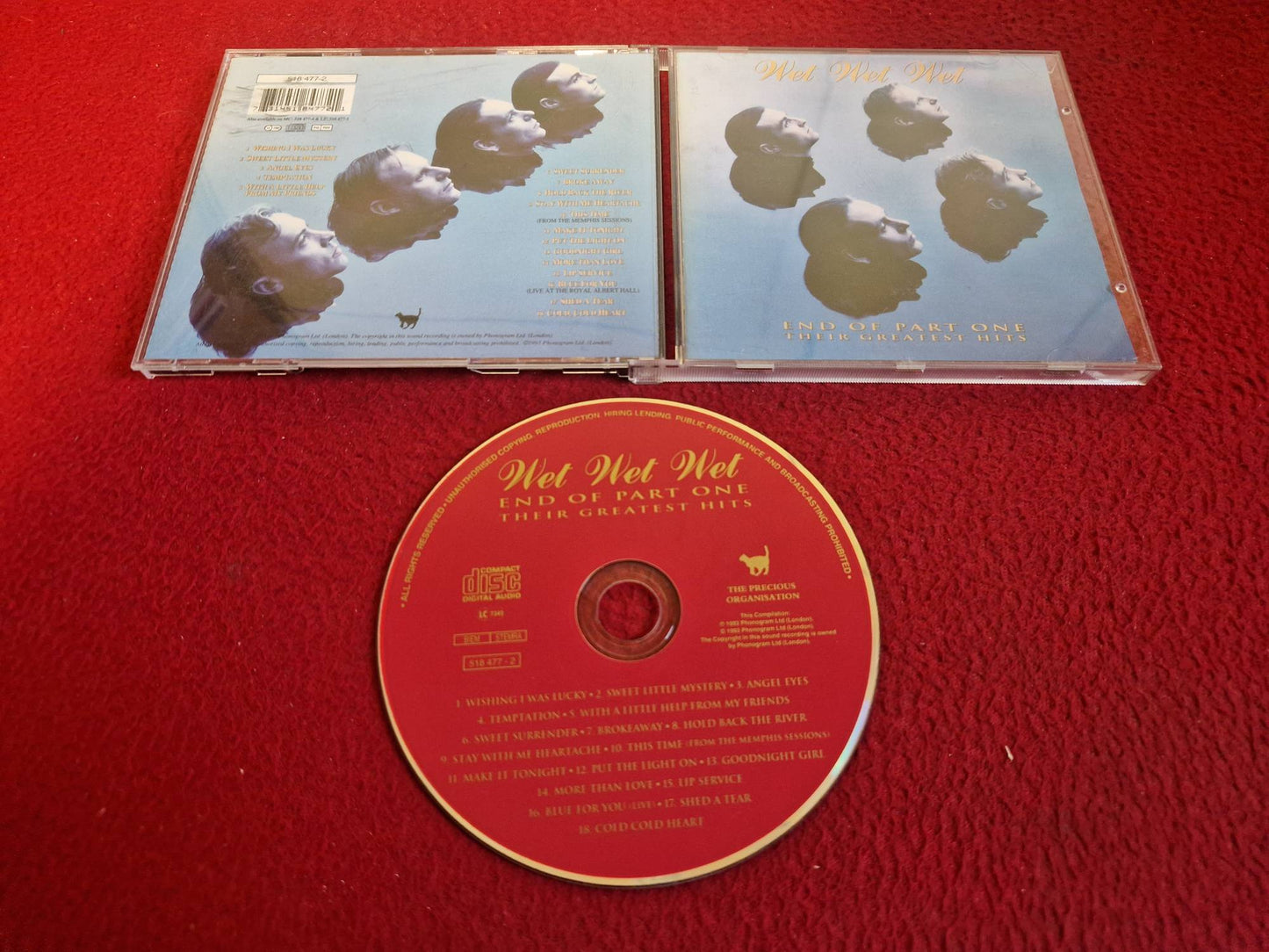 WET WET WET END OF PART ONE THEIR GREATEST HITS CD
