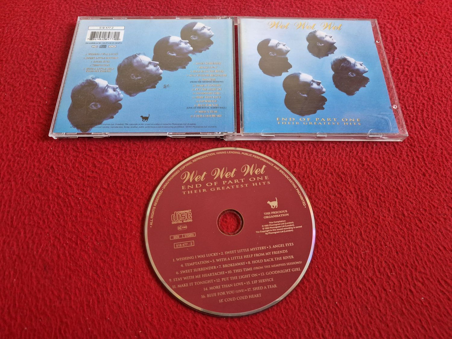 WET WET WET END OF PART ONE THEIR GREATEST HITS CD