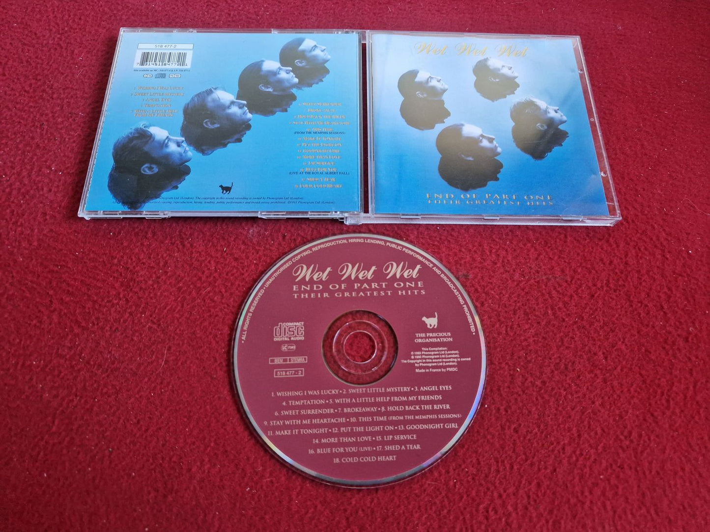 WET WET WET END OF PART ONE THEIR GREATEST HITS till CD