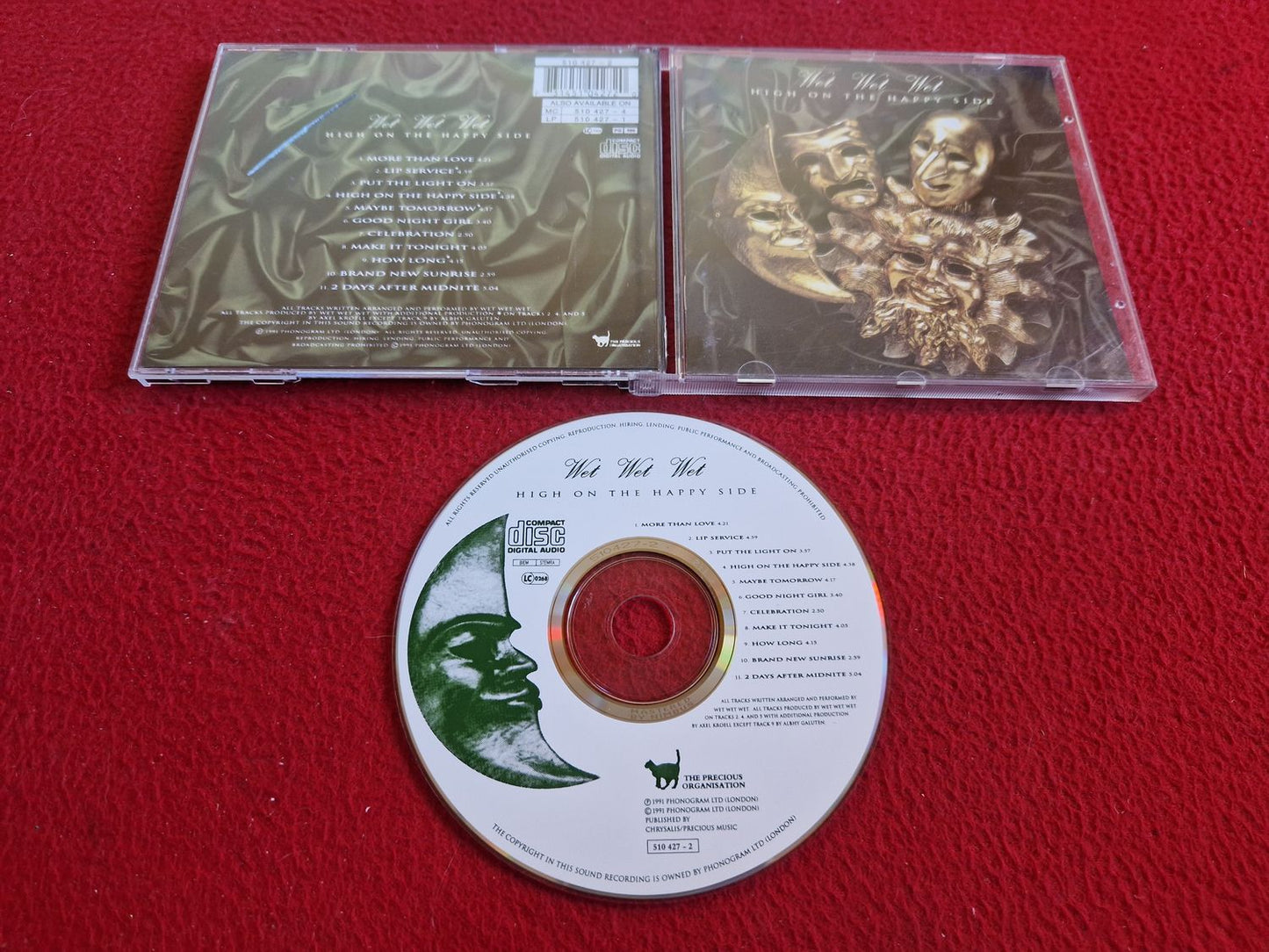WET WET WET HIGH ON THE HAPPY SIDE CD