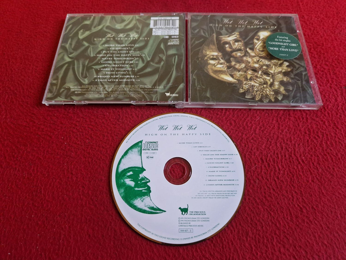 WET WET WET HIGH ON THE HAPPY SIDE CD