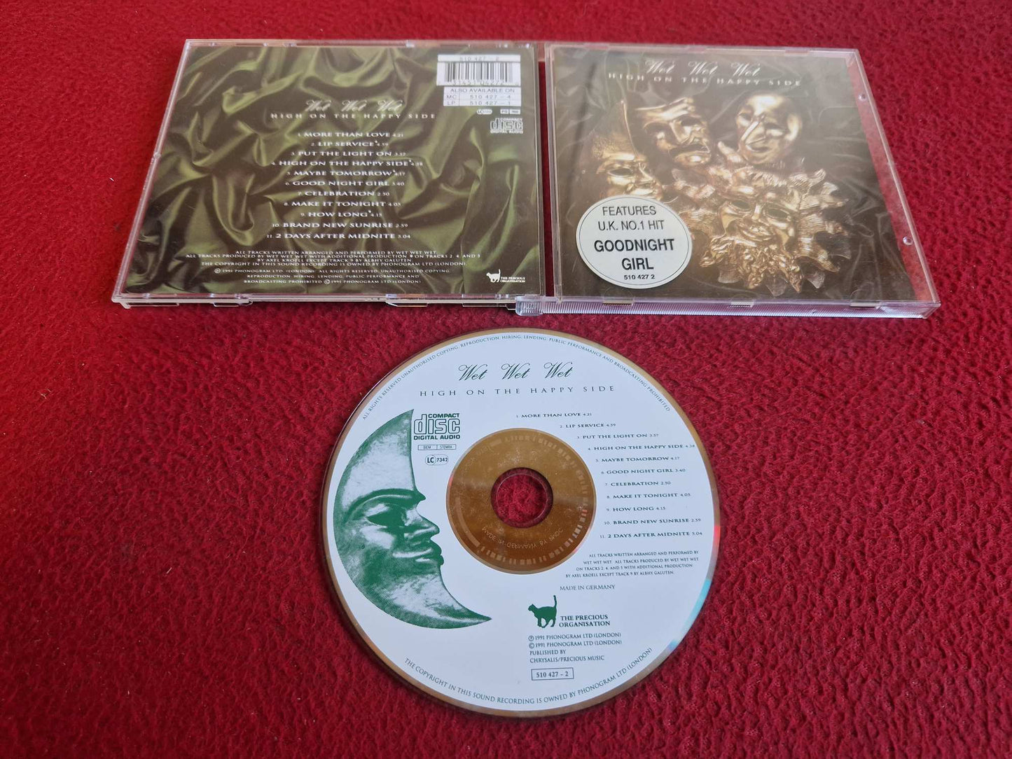 WET WET WET HIGH ON THE HAPPY SIDE CD