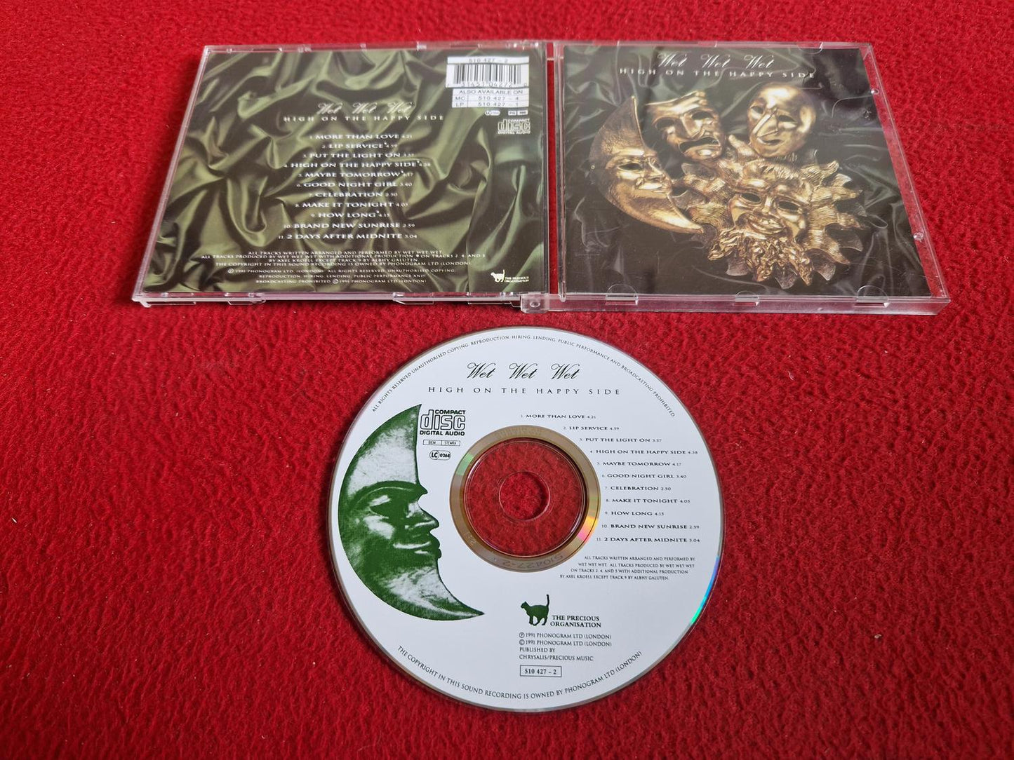 WET WET WET HIGH ON THE HAPPY SIDE CD