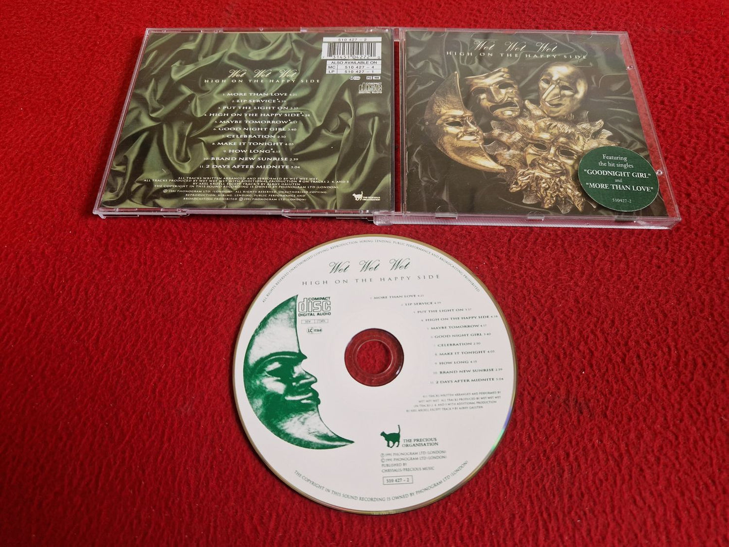 WET WET WET HIGH ON THE HAPPY SIDE CD