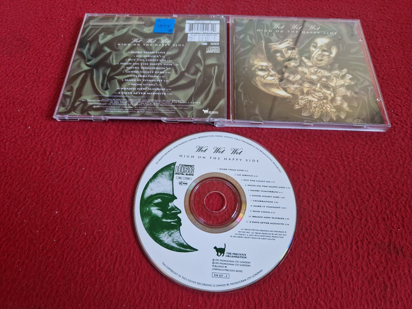 WET WET WET HIGH ON THE HAPPY SIDE CD