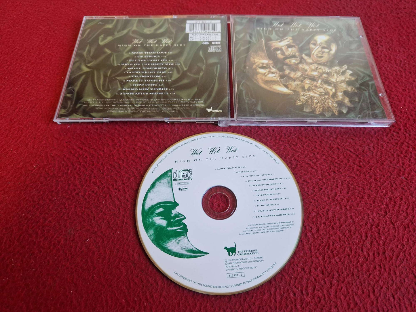 WET WET WET HIGH ON THE HAPPY SIDE CD