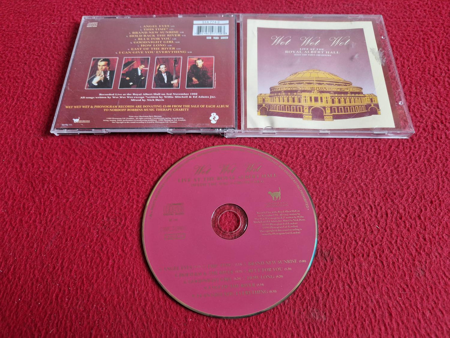 WET WET WET LIVE AT THE ROYAL ALBERT HALL WITH THE WREN ORCHESTRA CD