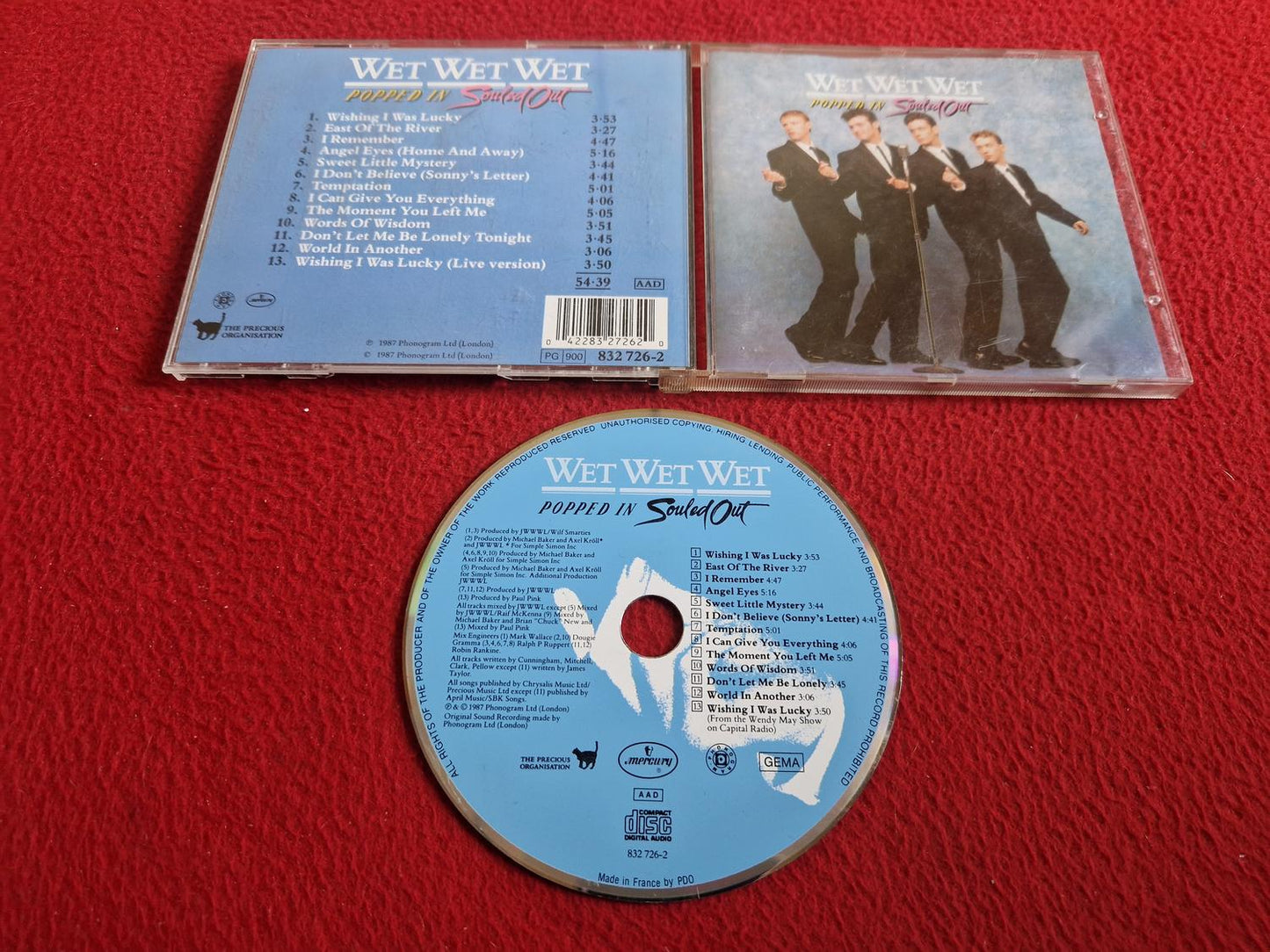 WET WET WET POPPED IN SOULED OUT CD