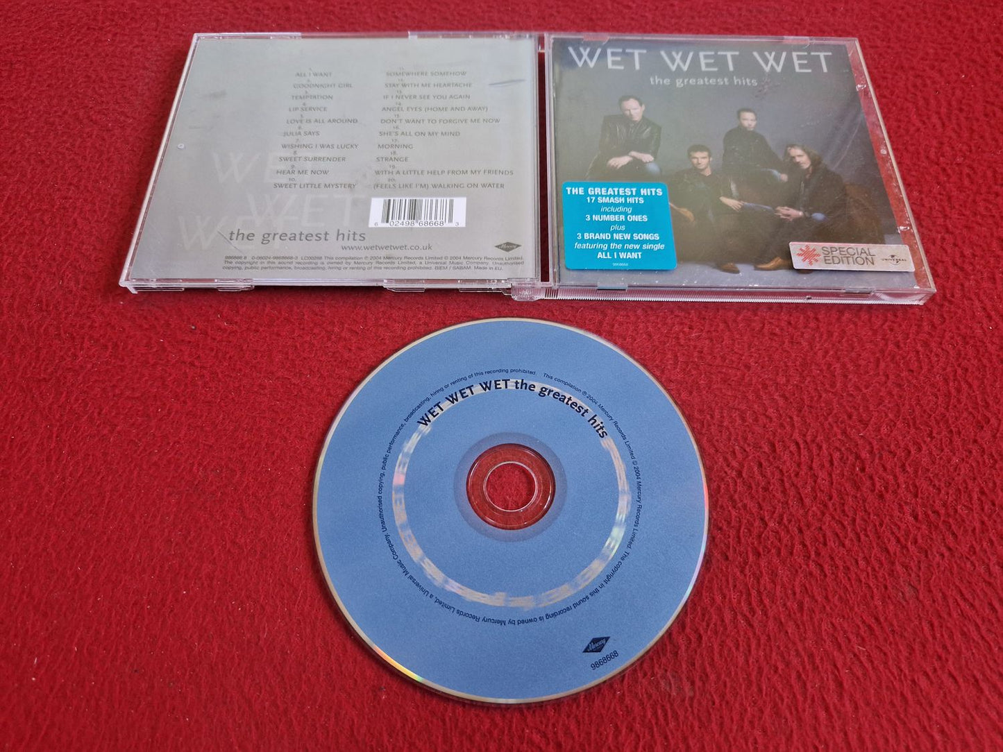 WET WET WET THE GREATEST HITS CD