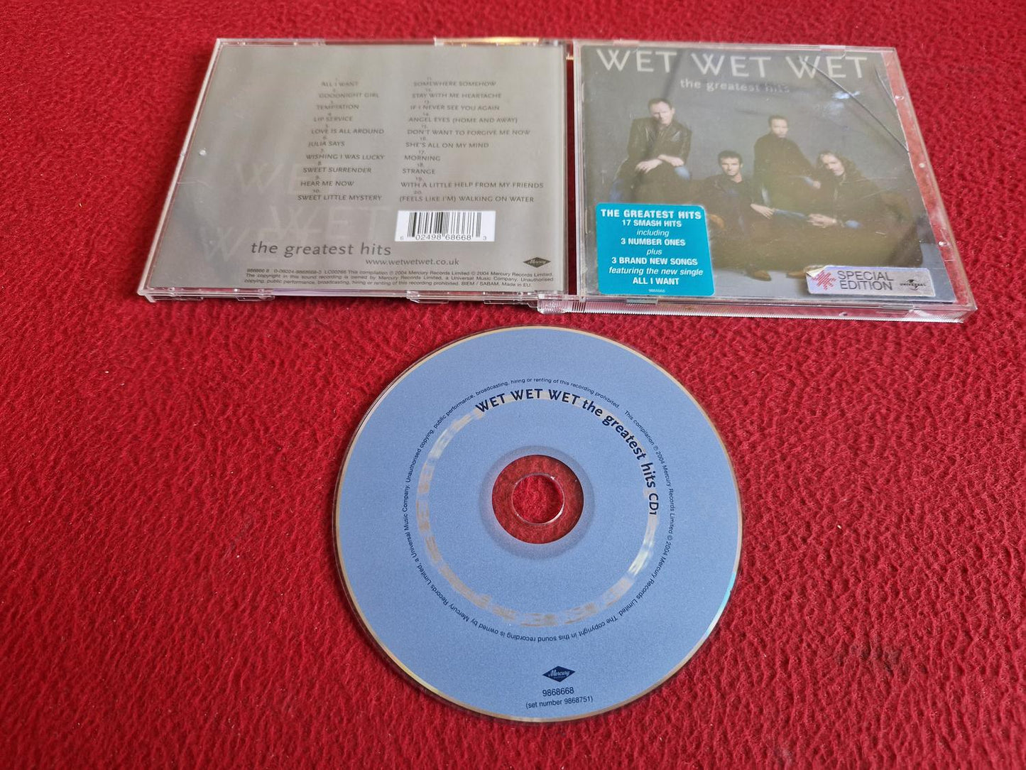 WET WET WET THE GREATEST HITS CD