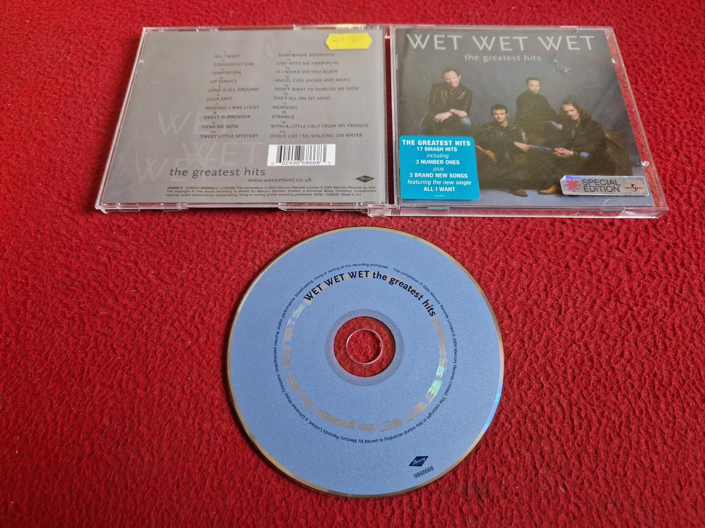WET WET WET THE GREATEST HITS CD