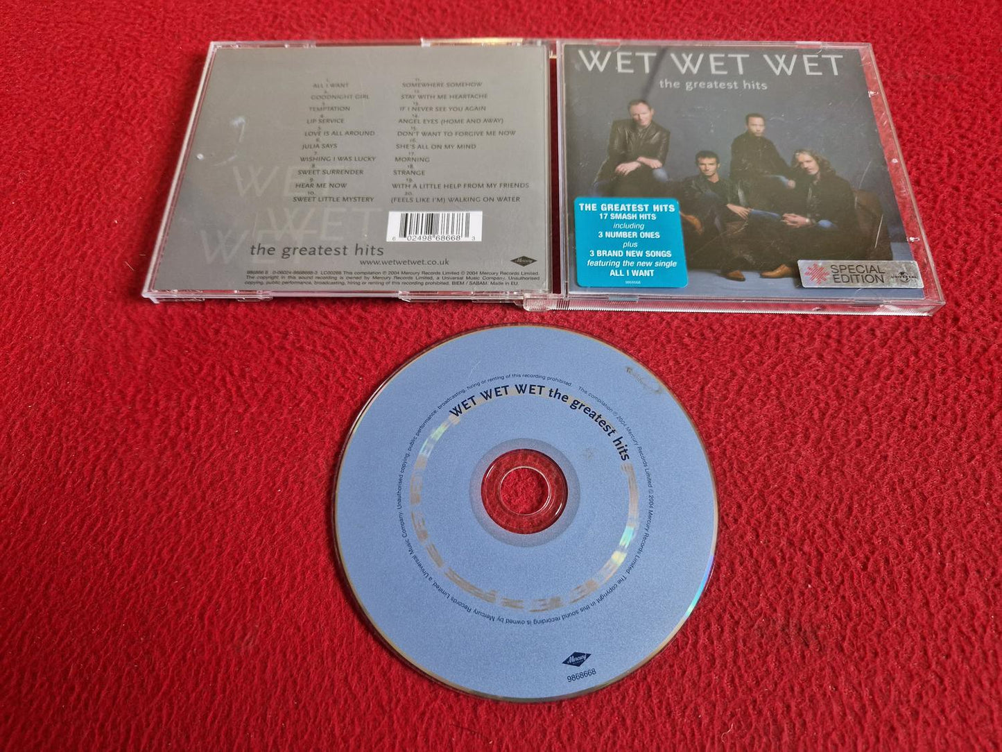 WET WET WET THE GREATEST HITS CD
