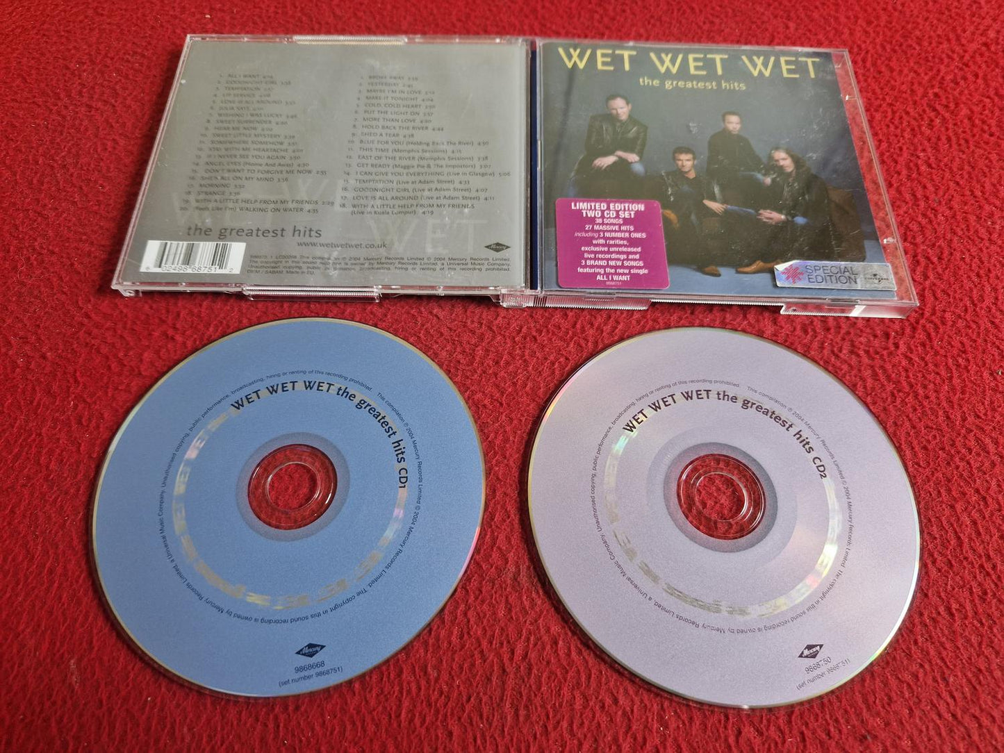 WET WET WET THE GREATEST HITS CD