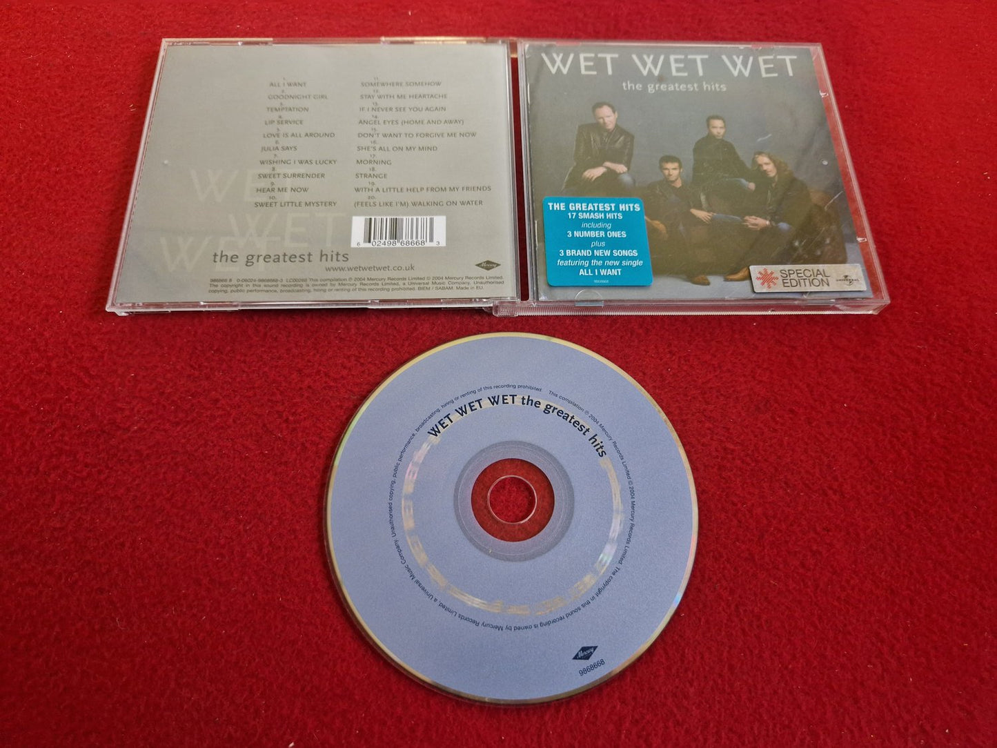 WET WET WET THE GREATEST HITS till CD