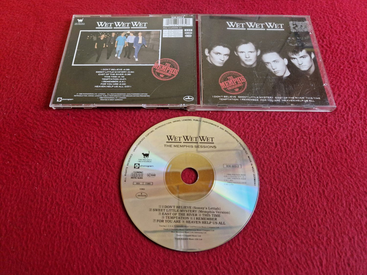 WET WET WET THE MEMPHIS SESSIONS CD
