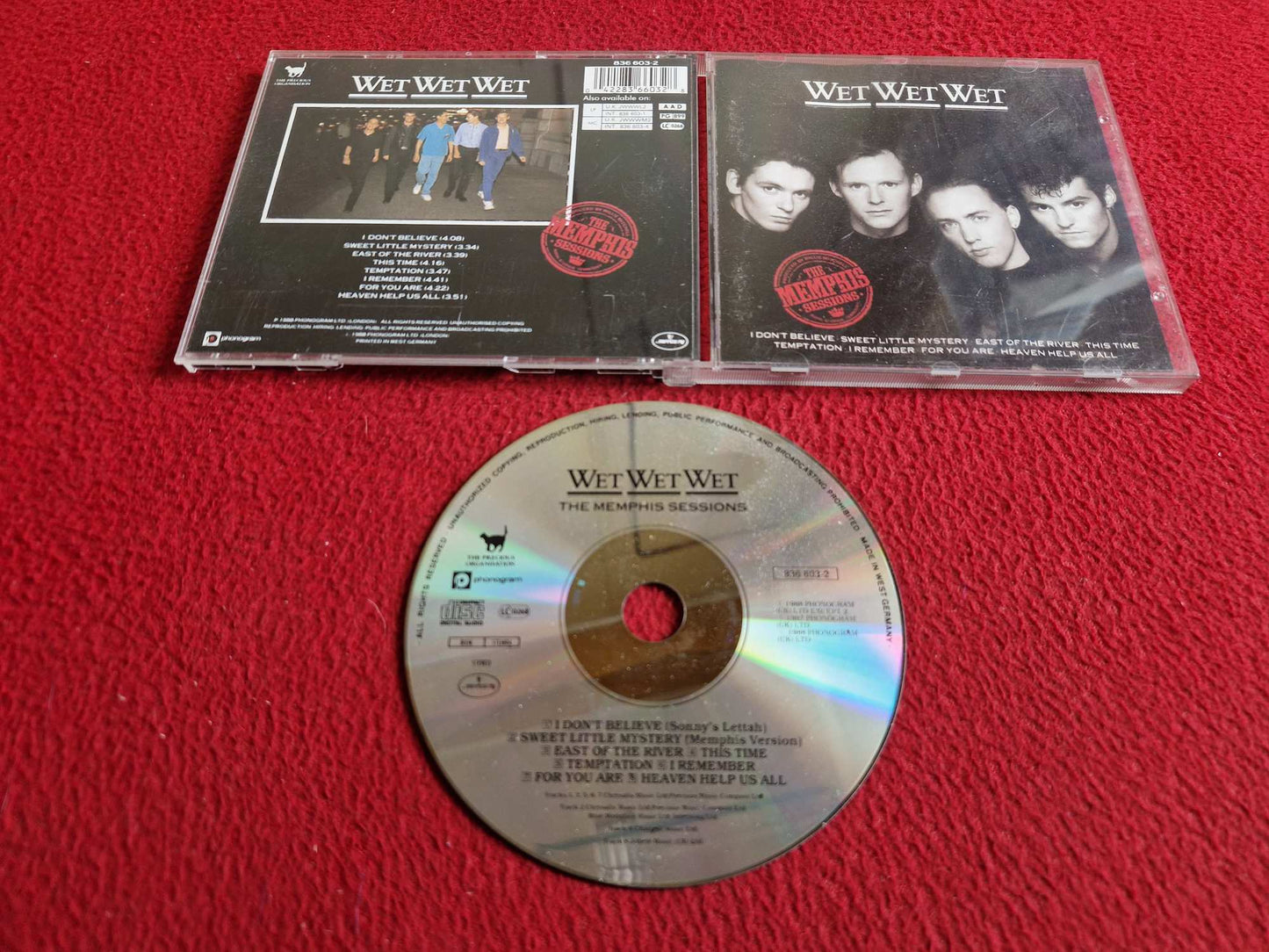 WET WET WET THE MEMPHIS SESSIONS CD