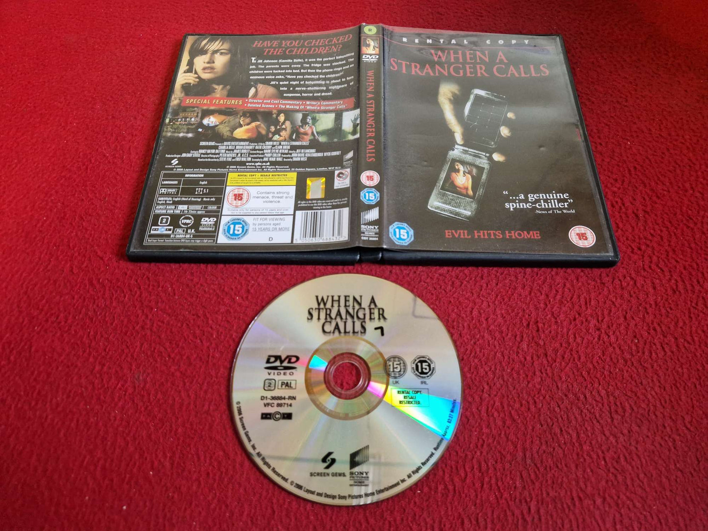 WHEN A STRANGER CALLS DVD