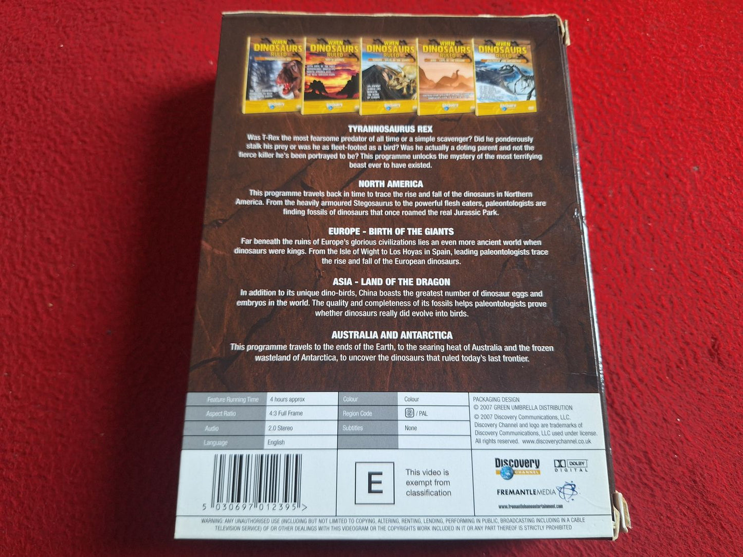 WHEN DINOSAURS RULED ENTER THE LOST WORLD OF THE DINOSAUR BOX DVD