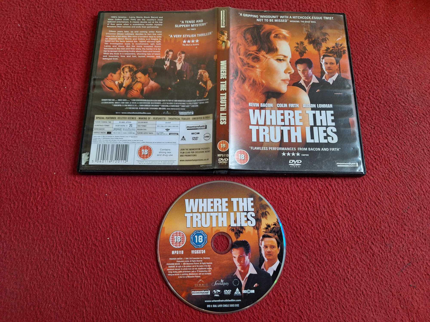 WHERE THE TRUTH LIES DVD