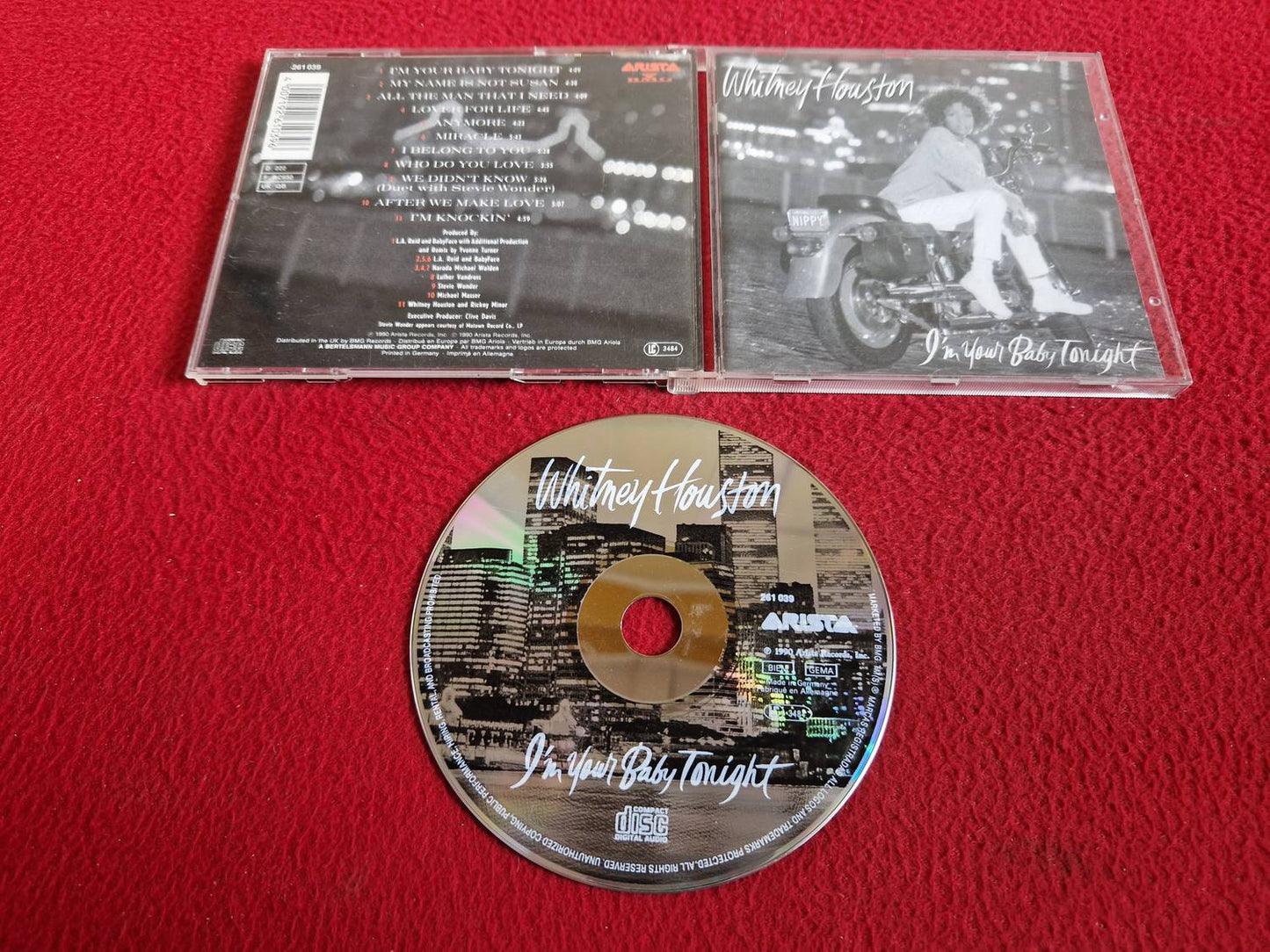 WHITNEY HOUSTON I'M YOUR BABY TONIGHT CD