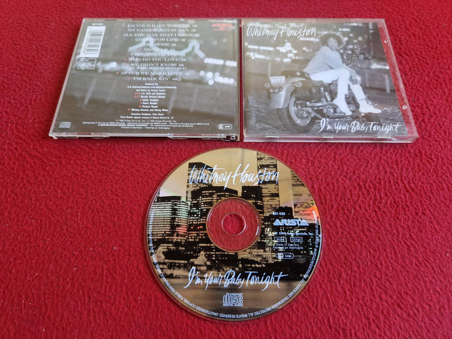 WHITNEY HOUSTON I'M YOUR BABY TONIGHT CD