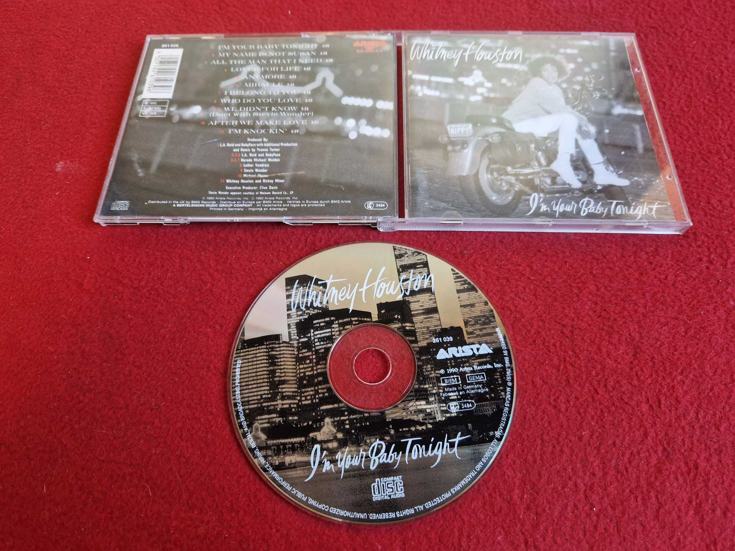 WHITNEY HOUSTON I'M YOUR BABY TONIGHT CD
