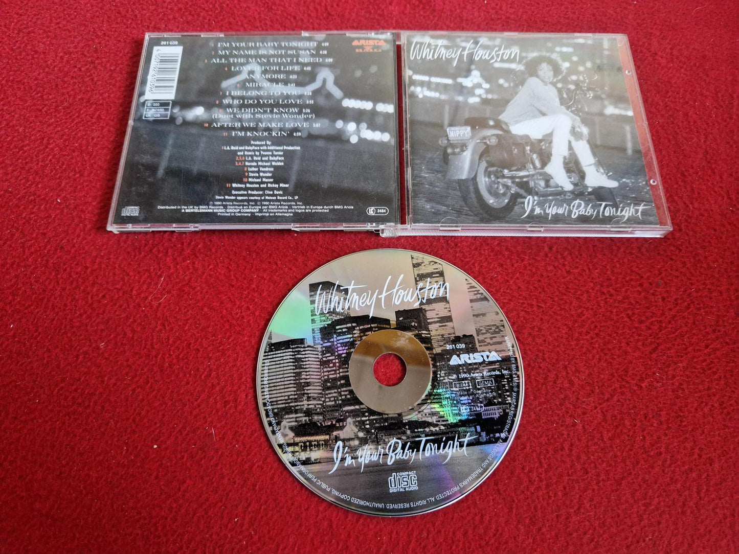 WHITNEY HOUSTON I'M YOUR BABY TONIGHT CD