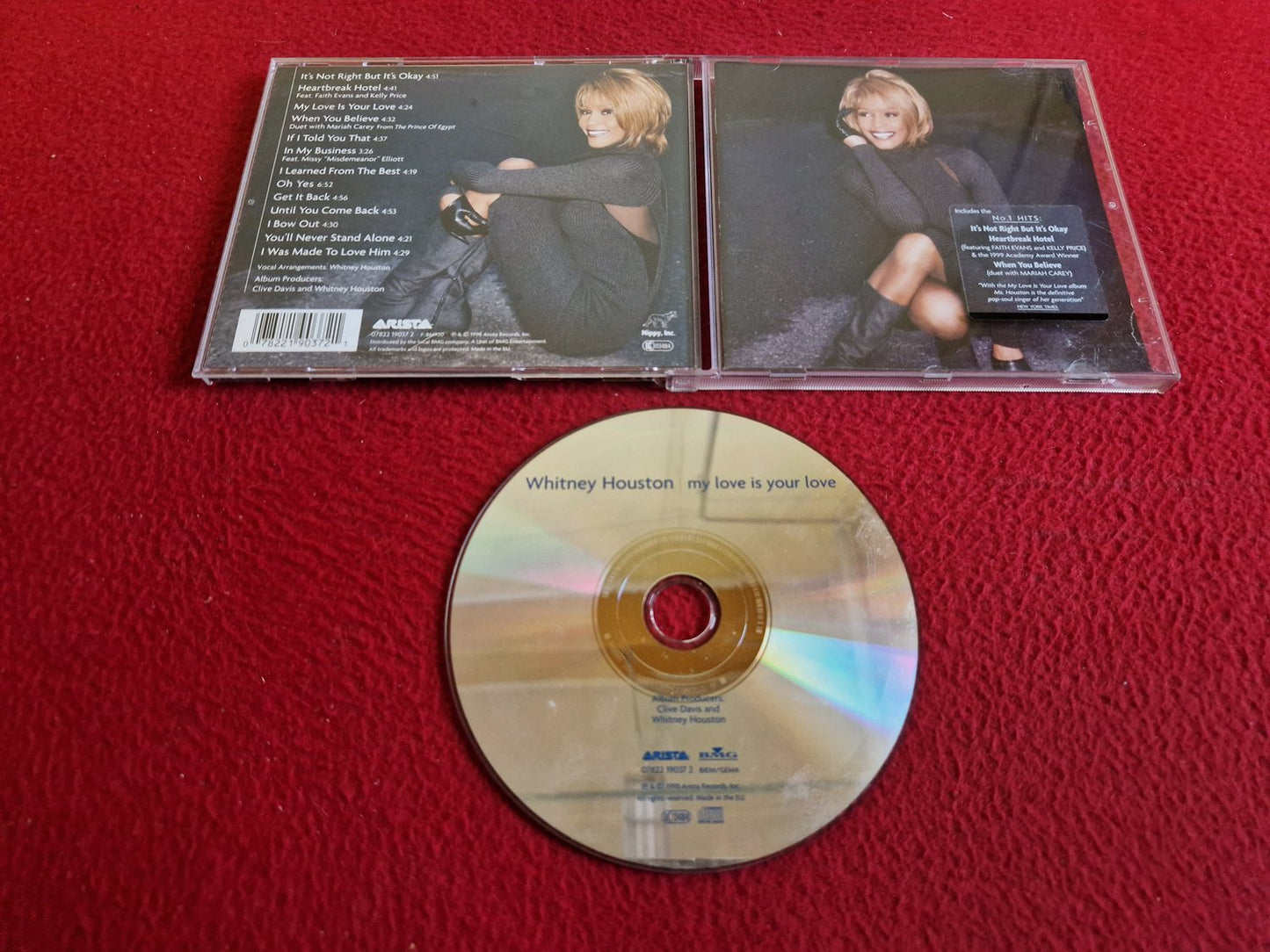 WHITNEY HOUSTON MY LOVE IS YOUR LOVE CD