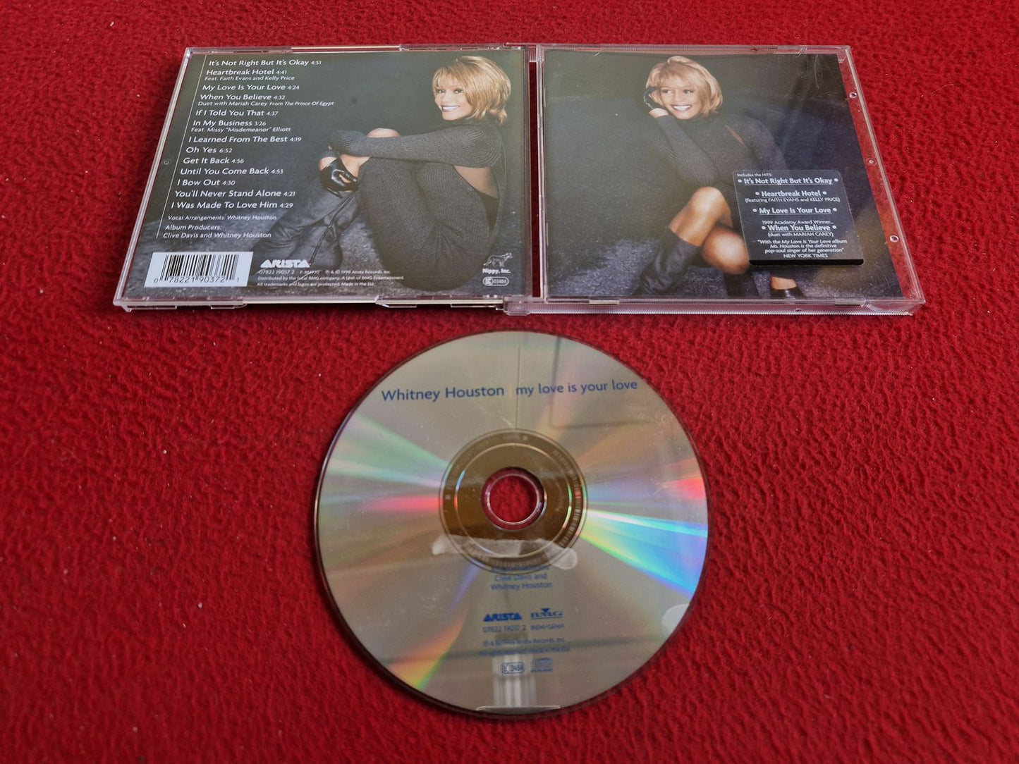 WHITNEY HOUSTON MY LOVE IS YOUR LOVE CD