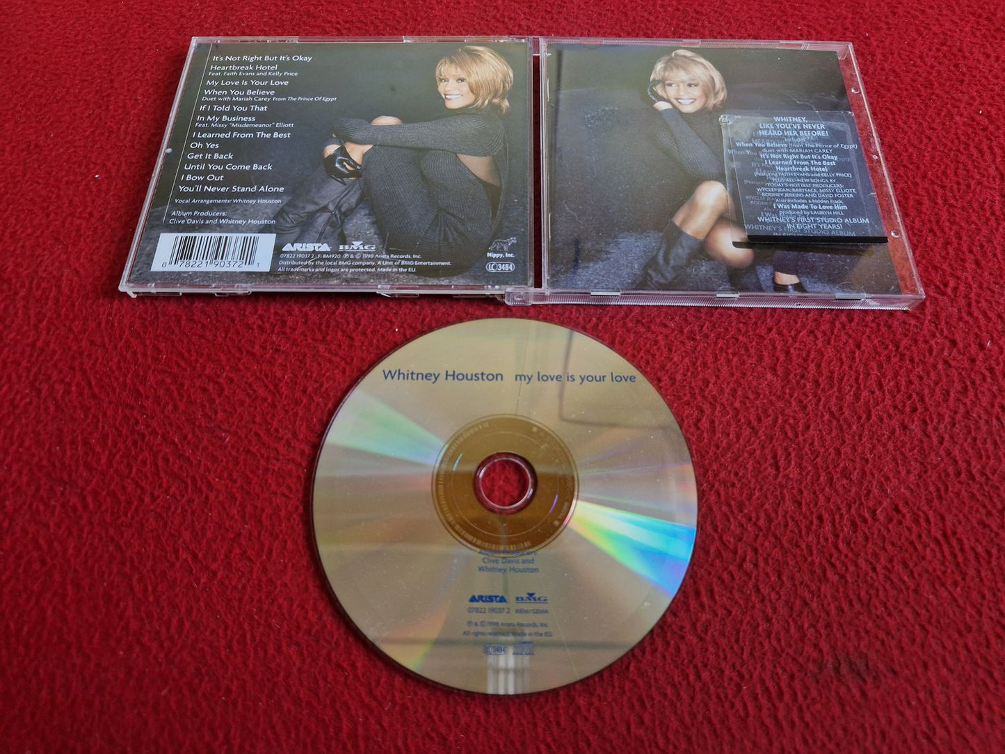 WHITNEY HOUSTON MY LOVE IS YOUR LOVE CD