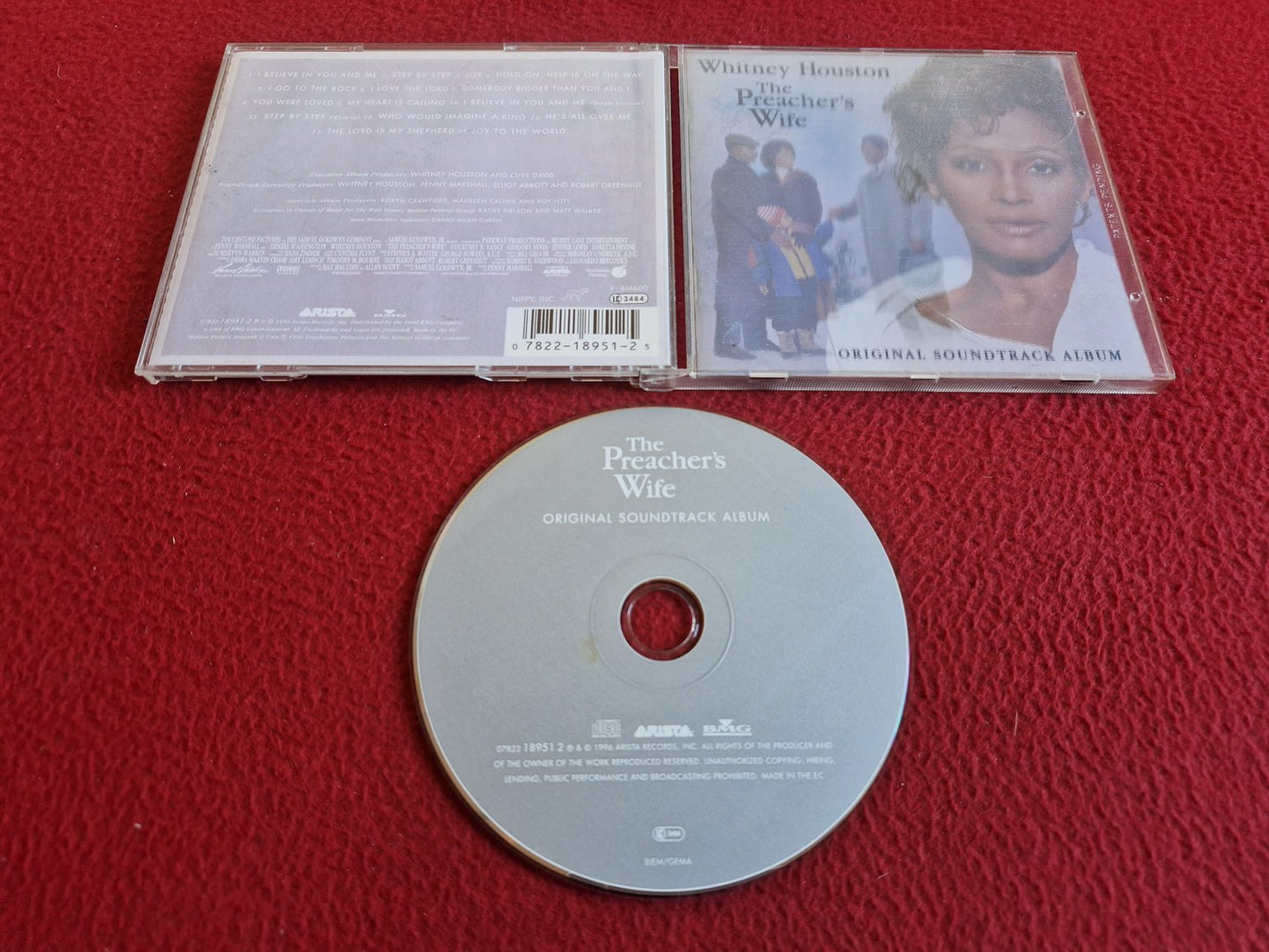 WHITNEY HOUSTON THE PREACHER'S WIFE ORIGINAL SOUNDTRACK ALBUM CD