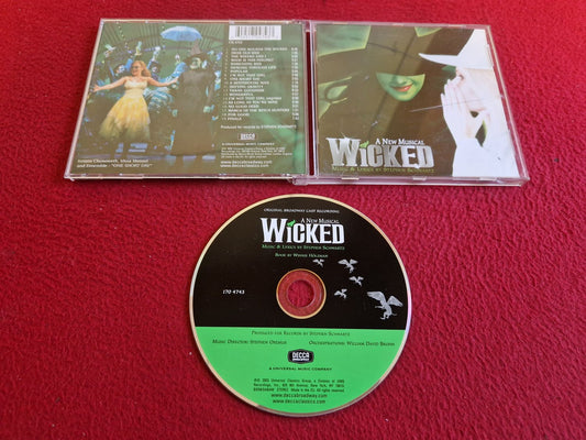 WICKED A NEW MUSICAL ORIGINAL BROADWAY CAST RECORDING CD