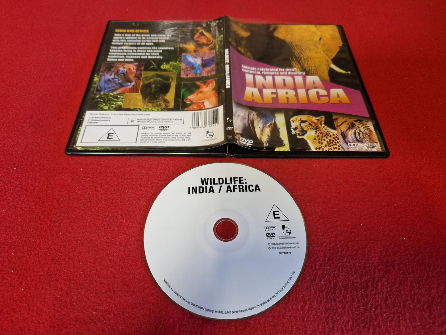WILDLIFE INDIA / AFRICA till DVD