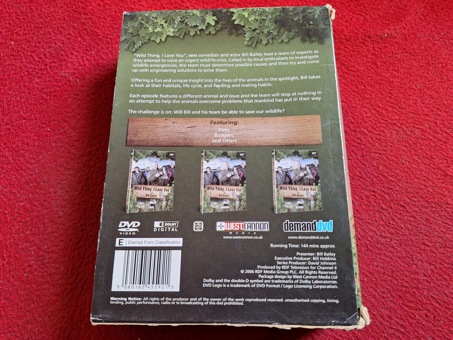 WILD THING I LOVE YOU WITH BILL BAILEY BOX DVD
