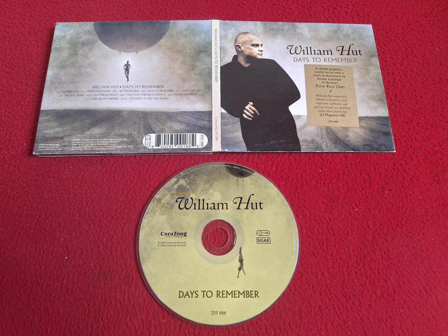WILLIAM HUT DAYS TO REMEMBER CD