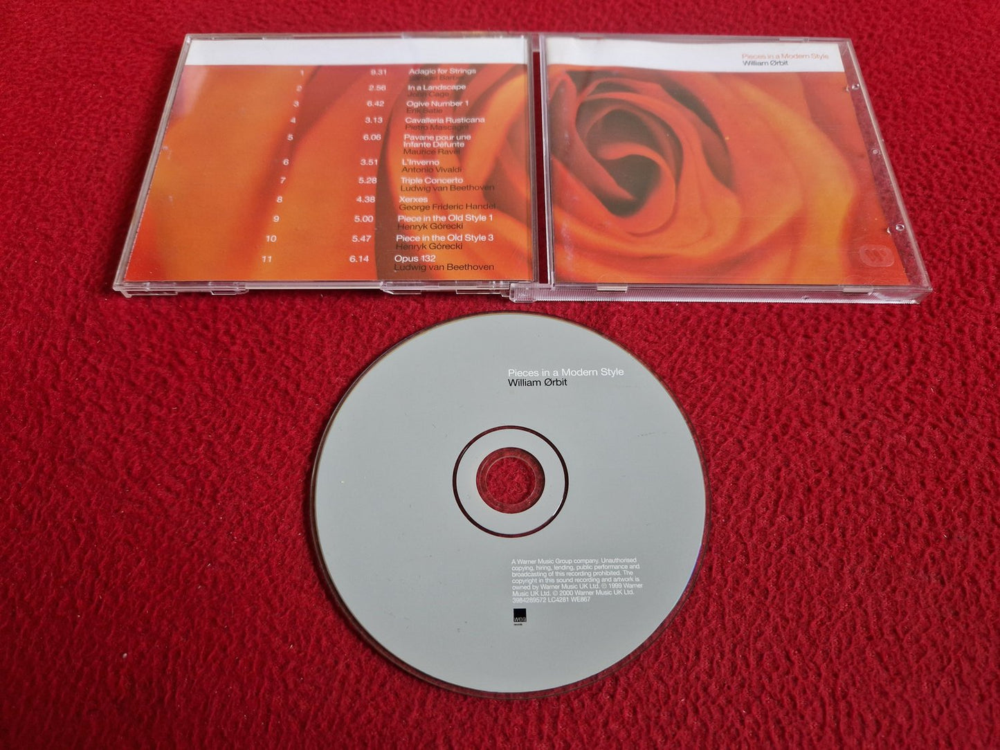 WILLIAM ORBIT PIECES IN A MODERN STYLE CD